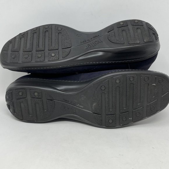 Hotter‎ Comfort Concepts Womens Flats  Vamp Dark Blue Suede Flower Size 9.5 - Picture 6 of 10